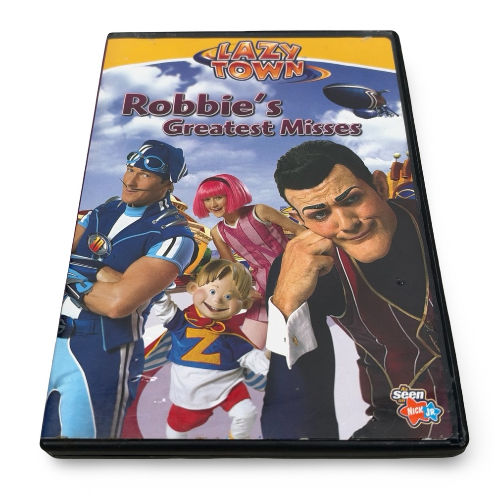 LazyTown Robbies Greatest Misses DVD 2006 Nick Jr Robbie Rotten Sportacus R1